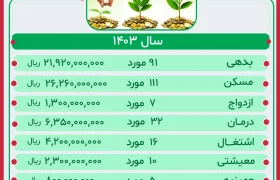 گزارش عملکرد صندوق قرض الحسنه سال 1403