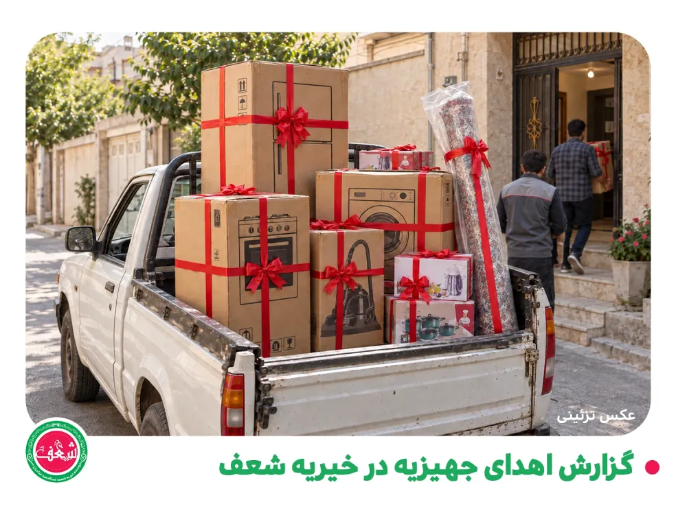 گزارش اهدای جهیزیه در خیریه شعف