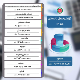گزارش عملکرد فصل تابستان سال 1405