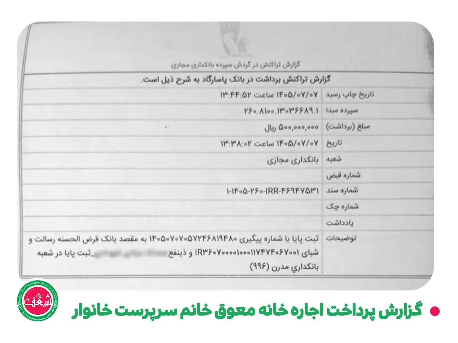 گزارش حمایت از سرپناه یک مادر و پنج فرزند